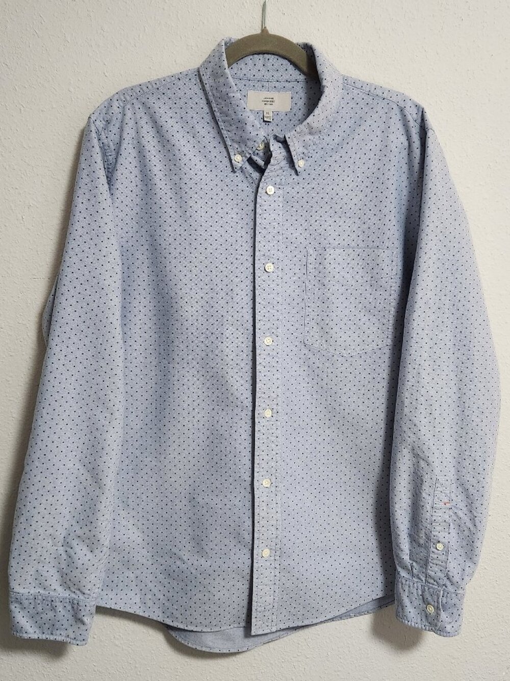 Jack Spade | Oxford Blue Dot Button Down Shirt XL